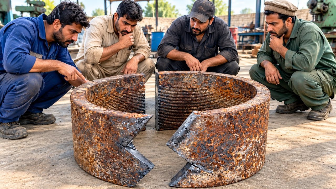 Broken Heavy-Duty Nut in Half! Incredible Metal Repair & Restoration 🔥