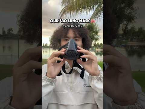 $30 Lung Mask VS $40,000 Mask 😳🫁 #gym #training #workout #breathingexercises #health