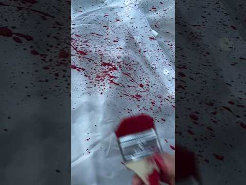 Fake Blood Splatter with Paint Tutorial