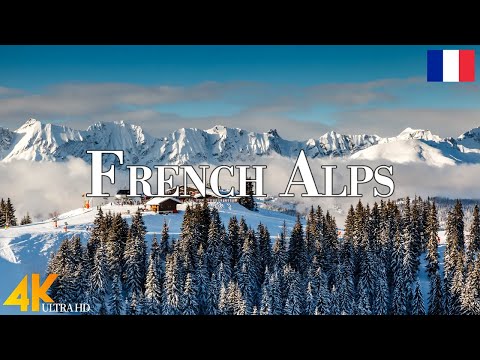 Winter French Alps 4K Ultra HD • Enchanting Winter, Scenic Relaxation Film with Calming Music.