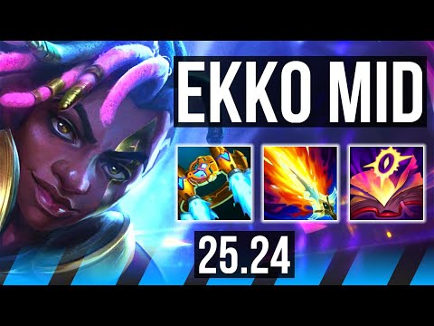 EKKO vs YONE (MID) | Perfect KDA: 14/0/1 | NA Master | 25.24
