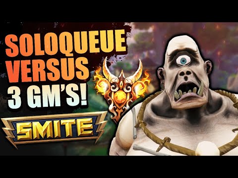 SOLOQUEUEING INTO 3 GM'S? CAN WE WIN? - Ranked Joust - Smite