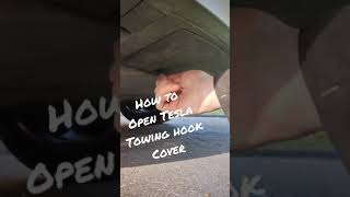 How to open Tesla Model 3 Towing Hook Covers
