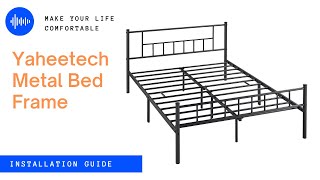Yaheetech Metal Bed Frame Installation Guide (Full) #bedframe