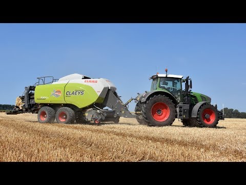 Fendt 826 & Claas Quadrant 5300RC - Loonw.  Claeys Willem - stro persen