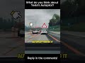 Tesla Autopilot Prevents an Accident 🚑 #shorts