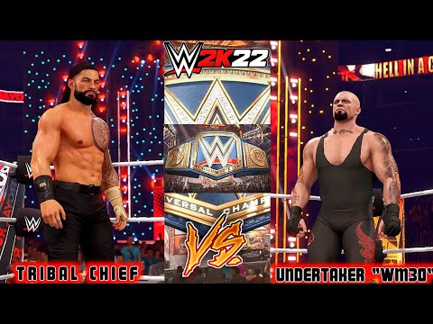 Can Undertaker 'WM30' Defeat Roman Reigns 'Tribal Chief' | WWE 2K22 HELL IN A CELL GAMEPLAY