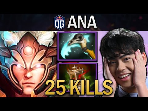 OG.ANA SMURF INVOKER WITH 25 KILLS & VESSEL - DOTA 2 7.31 GAMEPLAY