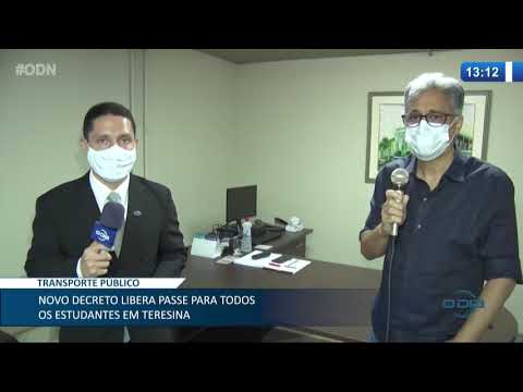 Prefeitura de Teresina decreta liberação de passes estudantis do transporte público 18 11 2020