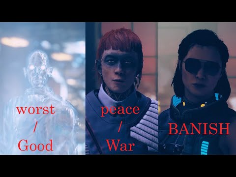 Starfield shattered space All Endings (worst, good ending A & B, peace/war ending, banish ending)