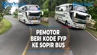 Download lagu MOTORISTS EXCITED ABOUT GIVING A CODE TO BUS DRIVER, WHO REPLY BY A TELOLET HORN @TribunLampungOf... mp3