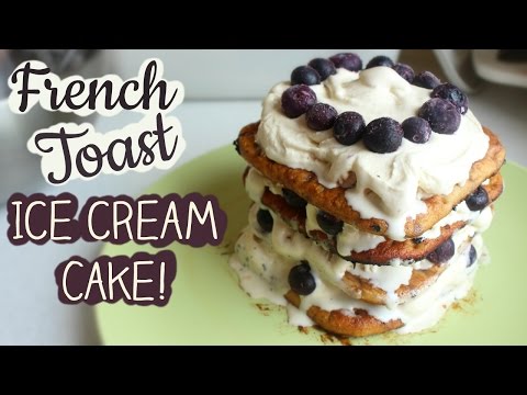 Vegan French Toast Ice Cream Cake - For my Mom's 45th Birthday!