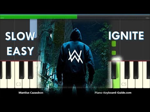K-391 & Alan Walker Ignite Slow Easy Piano Tutorial  (feat. Julie Bergan & Seungri)