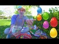 Learn Farm Animals For Children With Blippi Egg Hunt Bingo