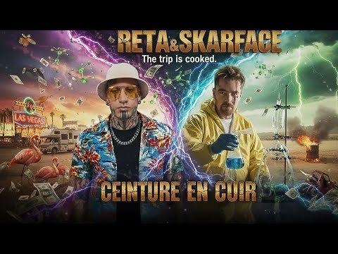 Reta et Skarface (Skarz mafia) - Ceinture en cuir