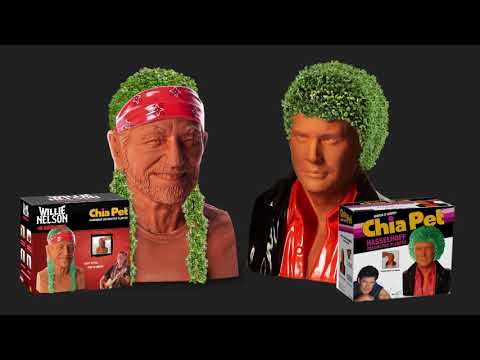 2021 Chia Pet TV Commercial - David Hasselhoff, Willie Nelson, Bob Ross and Elvira