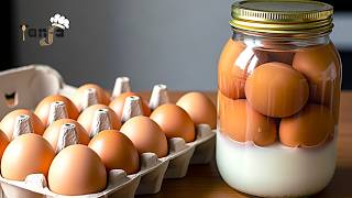 eggs stay fresh for 2 years in a jar, without refrigeration! food supplies in case of war!