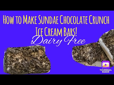 Dairy-Free Vegan Ice Cream: Sundae Eclair Crunch Bar Recipe