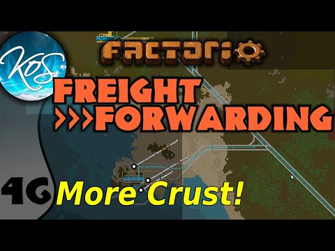 Factorio Freight Forwarding Mod 46 - LOOKING TO THE WEST FOR MORE COBALT CRUST - Let's Play