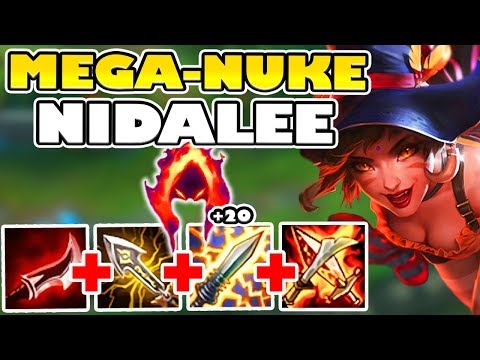 MEGA-NUKE NIDALEE JUNGLE! THIS IS CLICKBAIT!! 100% OP BROKEN - League of Legends