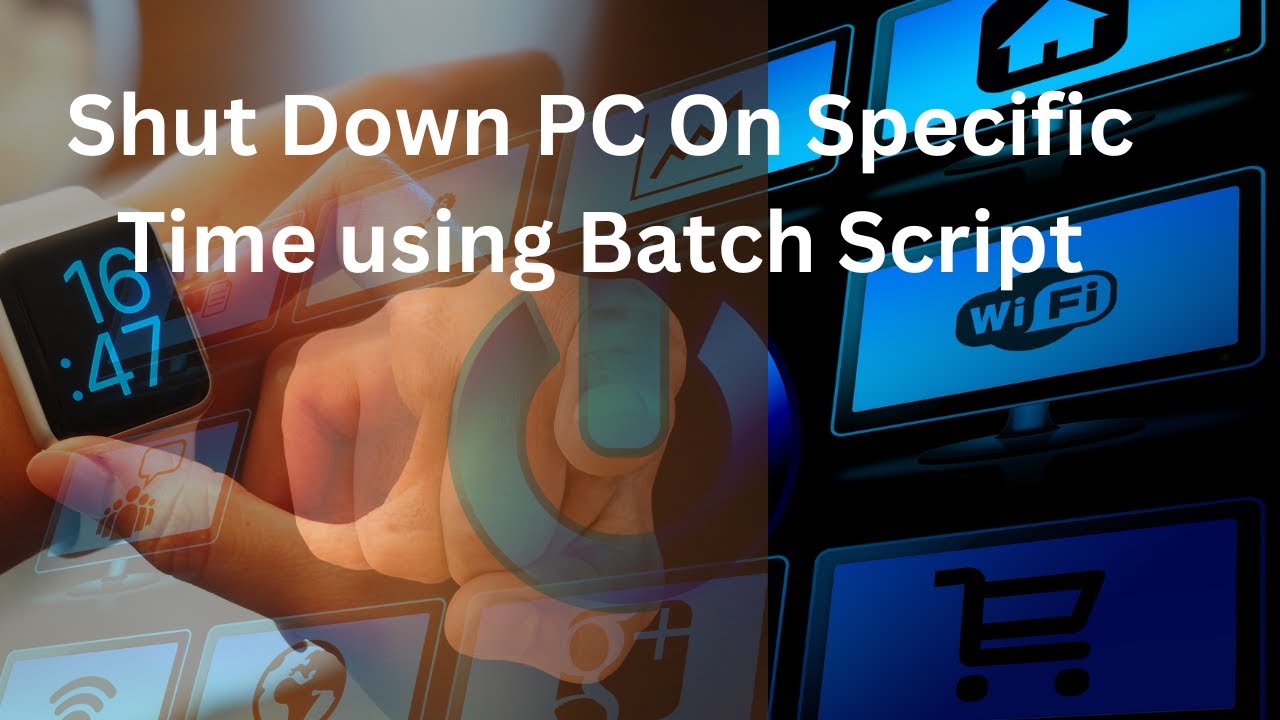 Create a Batch File to Shutdown Your PC on Specific time #cmdtricks