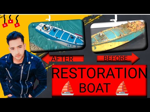 1950'S Rusty Power 💪 Boat ⛵ Restoration 🛠️⛓️༼⁠;⁠´⁠༎ຶ⁠ ⁠۝ ⁠༎ຶ⁠༽...😎
