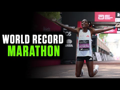 Tigst Assefa Sets WORLD RECORD at London Marathon 2025 (Women's Only Category)