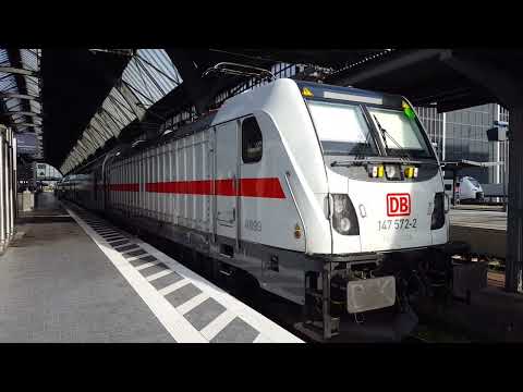BR 147-IC 2 in Karlsruhe Hbf: IC2163 Nürnberg Hbf