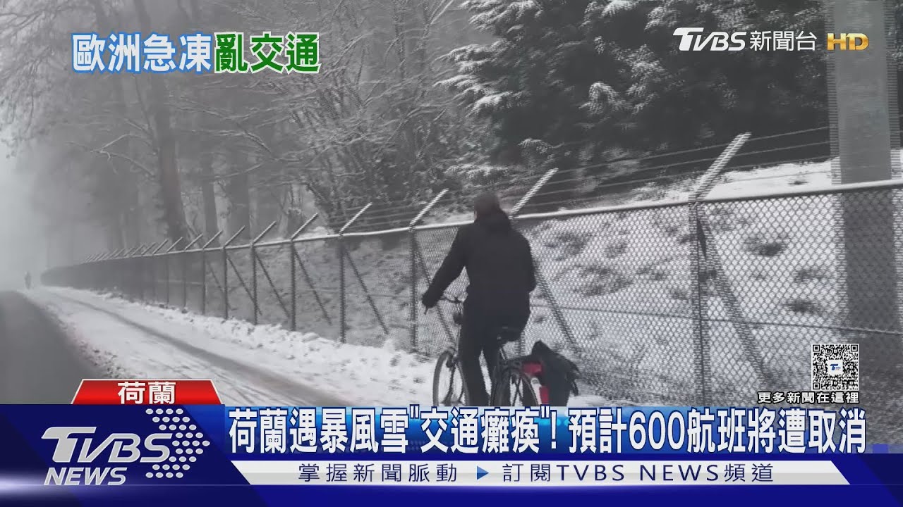 暴風雪襲歐洲! 荷蘭600航班將遭取消交通大亂