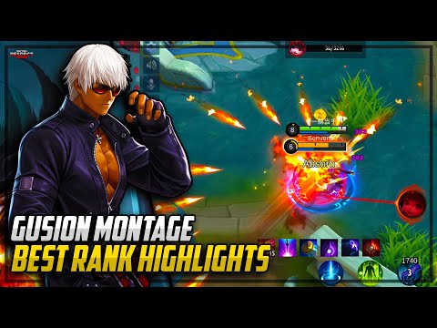 BEST GUSION MONTAGE | GUSION FASTHAND MOMENTS KOF K' DASH | Gusion Rank Highlights | Mobile Legends