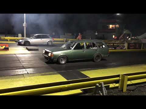 10 second 13b Turbo 323 Wagon - M&M Racing Nightspeed Drag Wars