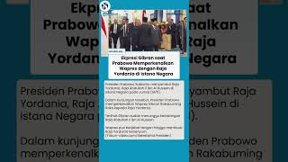 Momen Gibran Diperkenalkan Prabowo ke Raja Yordania sebagai Wapres RI, Ekspresinya Disorot