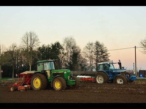 Landb. Crombez - Heuvelland - John Deere 4255 VS Ford TW-10