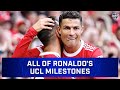 Ronaldo Sets Champions League Games Record!!! 16 of CR7's Biggest Career Milestones