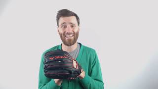 Video thumbnail: Mizuno MVP Prime SE 11.5" Baseball Glove: GMVP1154PSE8 Black/Red