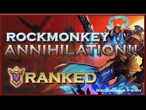 Envy rockmonkey Androxus RANKED Gameplay | Ascension Peak | ANNIHILATION!! (X15)