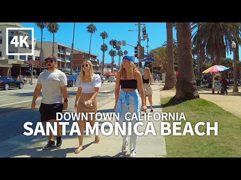 [4K] SANTA MONICA - Walking Downtown Santa Monica, Los Angeles, California, USA, Travel, 4K UHD