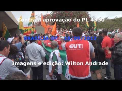 Manifestação em Brasília Contra a Aprovação do PL 4330