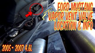 🚗 Ford Mustang Emissions Vapor Vent Valve Location + Common OBD2 Codes & Symptoms (2005-2007) 🔧