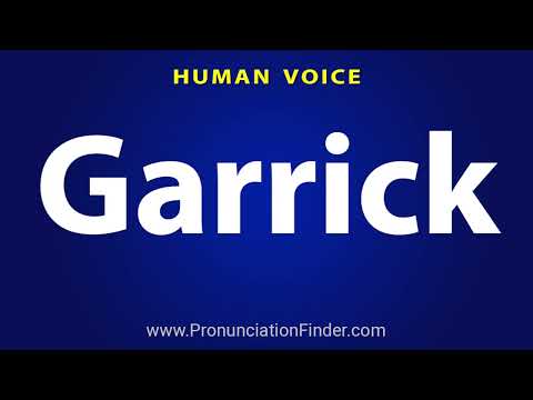 How To Pronounce Garrick