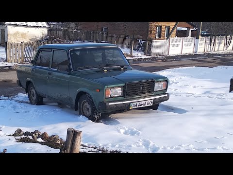 Зимние покатушки на ВАЗ 2107. Езда от первого лица