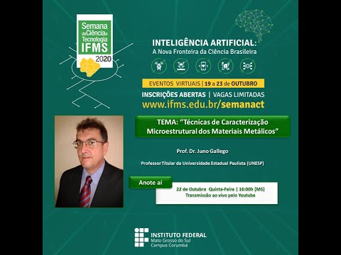 Técnicas de Caracterização Microestrutural dos Materiais Metálicos - ENCIMET2020