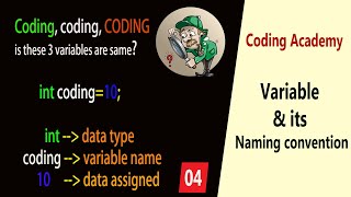 Download the video "variables in c | naming convention | Rules"