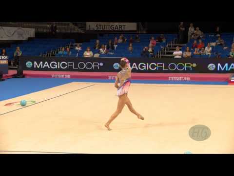 Veronica BERTOLINI (ITA) 2015 Rhythmic Worlds Stuttgart - Qualifications Ball