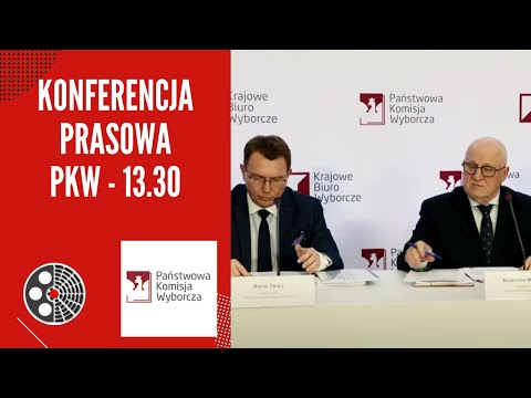 Konferencja prasowa PKW - 13.30 [frekwencja, przestępstwa]
