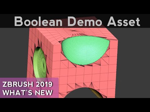 034 ZBrush Boolean Demo Asset Creation