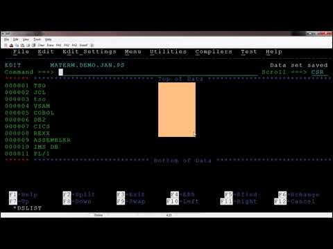New Mainframe Batch from 16-Nov-2022 U TSOISPF V8_Line and Primary commands to Modify the data