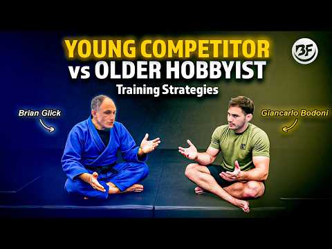 Professional BJJ Training Vs Older Non Competitor Training with Brian Glick and Giancarlo Bodoni