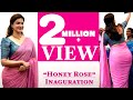 2 Million Views Honey Rose Celebrate Inauguration With Pink Saree Part I UHD Video