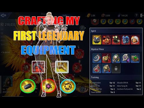 CRAFTING MY FIRST LEGENDARY EQUIPMENT | MIR4 GLOBAL